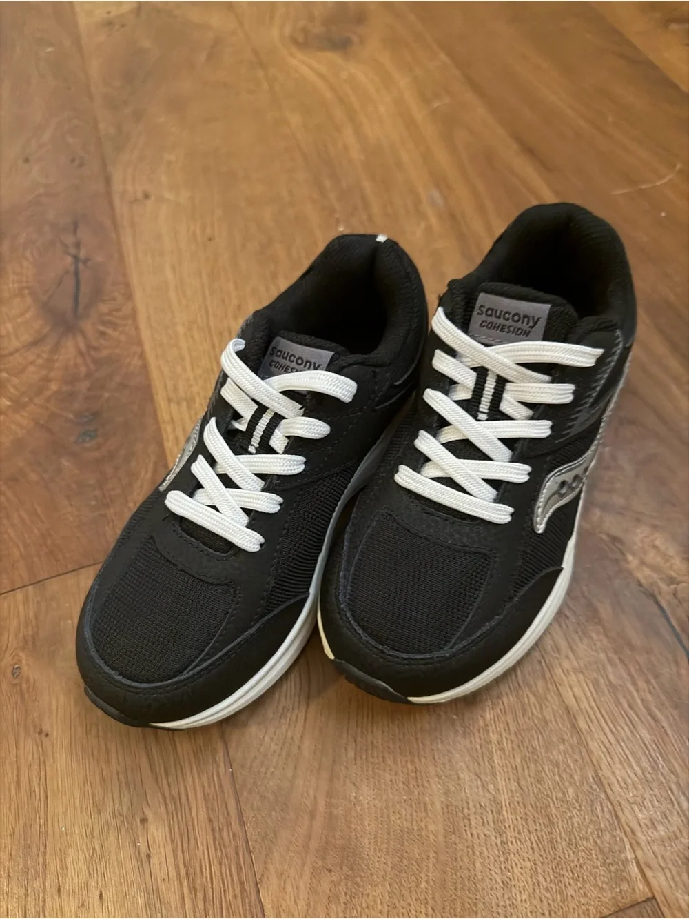 Saucony kids Black Cohesion Running Shoes